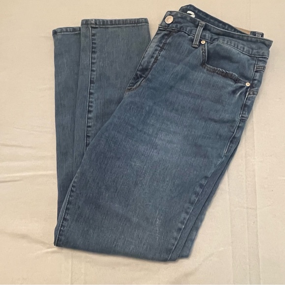 Seven7 Women's Straight Leg Jeans - Dark Blue - Picture 7 of 8